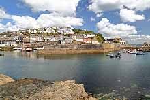 Mevagissy Harbour from the Cornish Coast Path