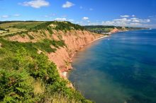 Sidmouth on the South Devon Coast Path