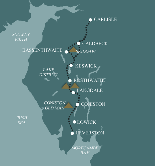 Cumbria Way Map